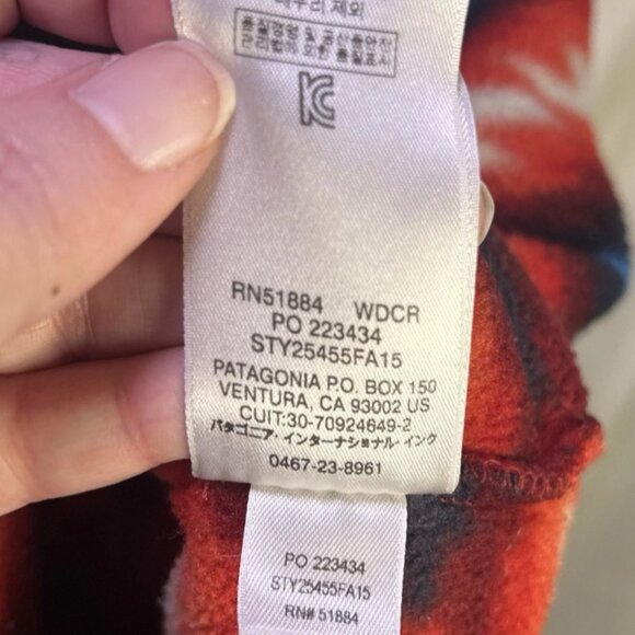 Patagonia Synchilla Snap Fleece Pullover Aztec Southwestern Navajo Women's (M) - Picture 13 of 13